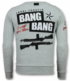 Local Fanatic Marilyn Trui - Monroe Sweater Heren - Truien Mannen - Grijs - Maten: M