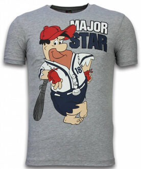 Local Fanatic Mascherano Major Star - T-shirt - Grijs - Maten: XXL