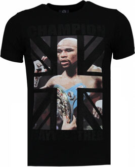 Local Fanatic Mayweather - Rhinestone T-shirt - Zwart - Maten: XL