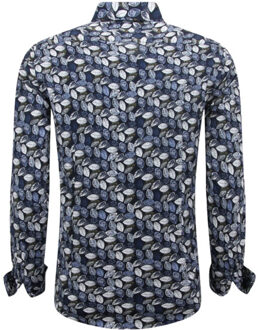 Local Fanatic Met lange mouwen casual Blauw - S