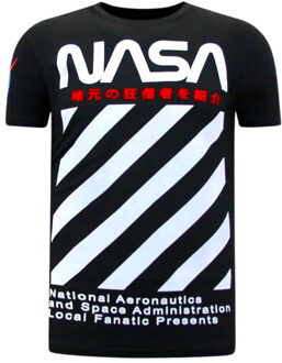 Local Fanatic Nasa t-shirt Zwart - XXL