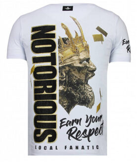 Local Fanatic Notorious king conor t-shirt Wit - XL