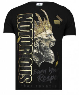 Local Fanatic Notorious king conor t-shirt Zwart - XL