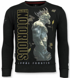 Local Fanatic Notorious trui king conor sweater Zwart - XXL
