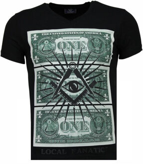 Local Fanatic One Dollar Eye - T-shirt - Zwart - Maten: L