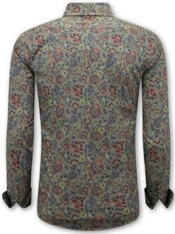 Local Fanatic Overhemden lange mouwen slim fit Bruin - XS