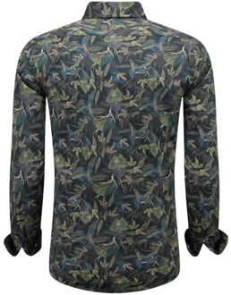 Local Fanatic Overhemden voor met lange mouwen Groen - XS