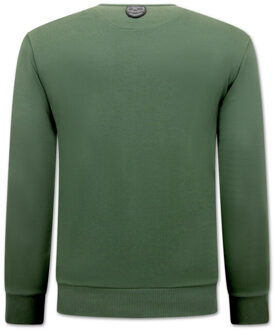 Local Fanatic Pablo escobar el patron sweater Groen - XS