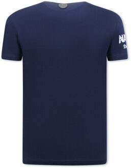 Local Fanatic Pablo escobar t-shirt navy Veelkleurig - XS