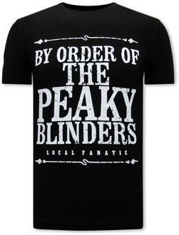 Local Fanatic Peaky blinders t-shirt Zwart - M
