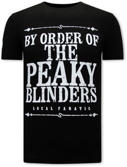 Local Fanatic Peaky blinders t-shirt Zwart - XS