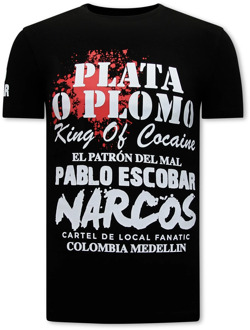 Local Fanatic Plato plomo t-shirt Zwart - M