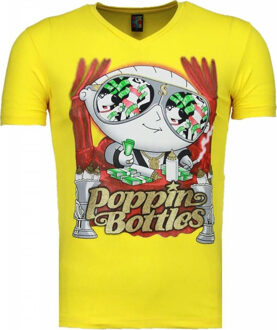 Local Fanatic Poppin Stewie - T-shirt - Geel - Maten: XXL