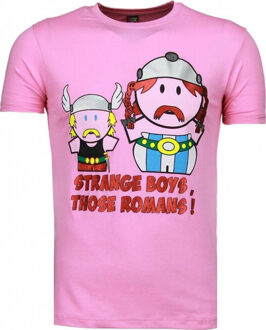 Local Fanatic Romans - T-shirt - Roze - Maten: XS