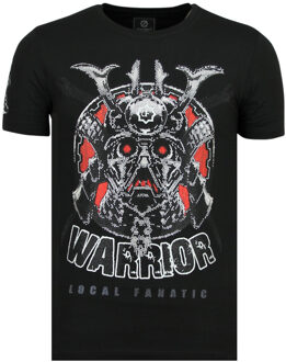 Local Fanatic Savage Samurai - Merk T shirt Heren - 6327Z - Zwart - Maten: L