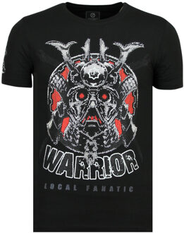 Local Fanatic Savage Samurai - Merk T shirt Heren - 6327Z - Zwart - Maten: M
