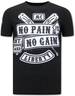Local Fanatic Shirt met print sons of anarchy mc Zwart