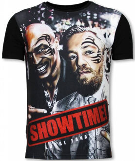 Local Fanatic Showtime - Digital Rhinestone T-shirt - Zwart - Maten: L
