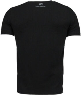 Local Fanatic Showtime - Digital Rhinestone T-shirt - Zwart - Maten: XXL
