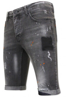 Local Fanatic Slim fit korte spijkerbroek 1034 Grijs - 34