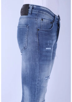 Local Fanatic Spijkerbroeken slim fit met scheuren 1095 Blauw - 30
