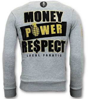 Local Fanatic Sweater cosa nostra mafioso Grijs - XXL