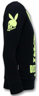 Local Fanatic Sweater destroyed playtoy - maat XXL Zwart