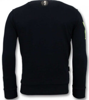 Local Fanatic Sweater destroyed playtoy Zwart - M