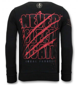 Local Fanatic Sweater freddy krueger Zwart - M