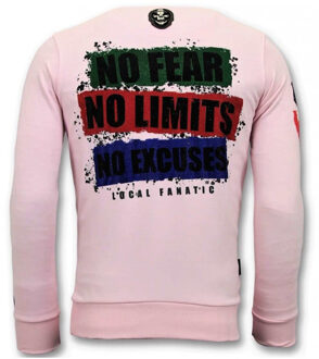 Local Fanatic Sweater the joker man - maat XL Roze