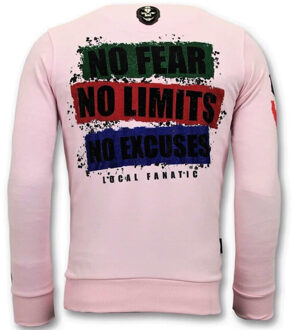 Local Fanatic Sweater the joker man - maat XXL Roze