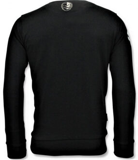 Local Fanatic Sweater transformers print - maat XL Zwart