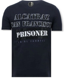 Local Fanatic T-shirt alcatraz prisoner - maat XXL Blauw