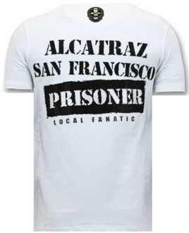Local Fanatic T-shirt alcatraz prisoner Wit - XL