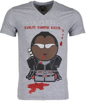 Local Fanatic T-shirt - Blade Fearless Vampire Killer - Grijs - Maat: M
