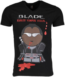 Local Fanatic T-shirt - Blade Fearless Vampire Killer - Zwart - Maat: XL