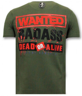 Local Fanatic T-shirt bloody chucky angry print Groen - L