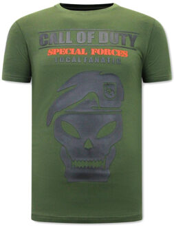 Local Fanatic T-shirt call of duty Groen - XL