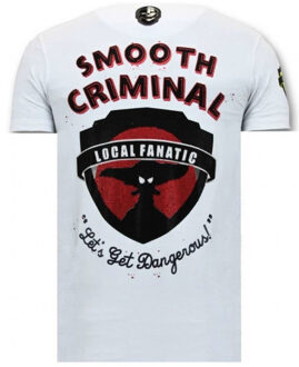 Local Fanatic T-shirt crime empire Wit - M