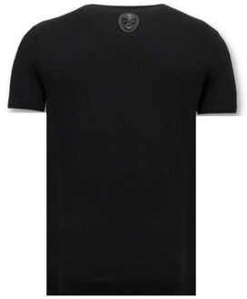 Local Fanatic T-shirt destroyed playtoy Zwart - XXL