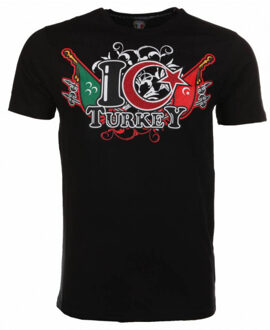 Local Fanatic T-shirt i love turkey Zwart - XL