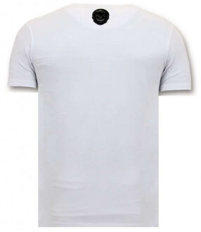 Local Fanatic T-shirt joaquin guzman el chapo Wit - L