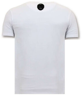 Local Fanatic T-shirt joaquin guzman el chapo Wit - XXL