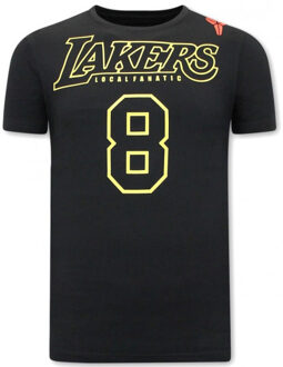 Local Fanatic T-shirt lakers bryant Zwart - S