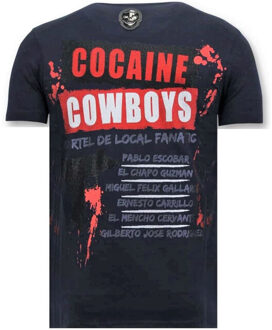 Local Fanatic T-shirt los jefes de narcos Blauw - XXL