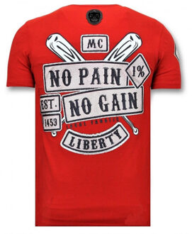 Local Fanatic T-shirt met opdruk sons of anarchy print Rood