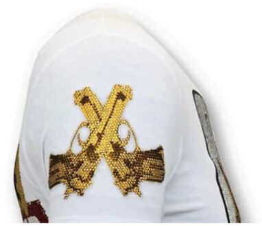 Local Fanatic T-shirt met opdruk trust no bitch Wit - XXL