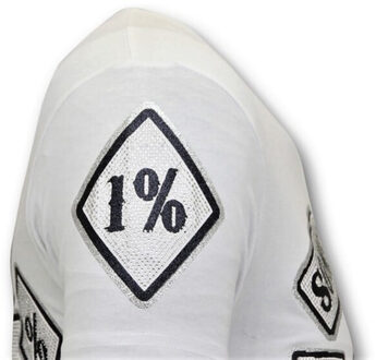 Local Fanatic T-shirt met print sons of anarchy mc Wit - XXL