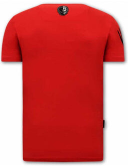 Local Fanatic T-shirt met print wolverine t-shirt x man Rood