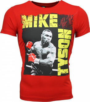 Local Fanatic T-shirt mike tyson glossy print Rood - XS